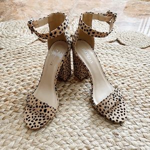 SODA Leopard Print Heels